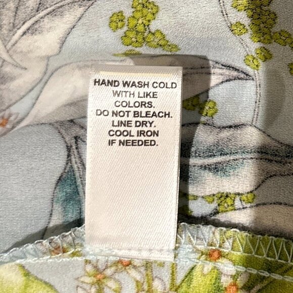 C Est. 1946 SZL Pastel Blue Vintage Inspired kimono Cottage Boho Cover Up Beach - Picture 9 of 9